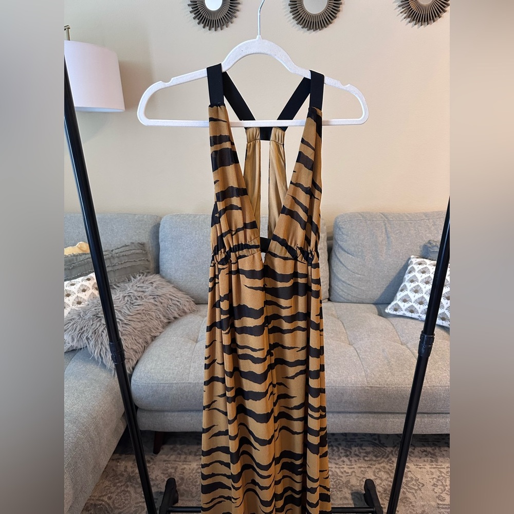 Show me your Mumu tiger print maxi dress